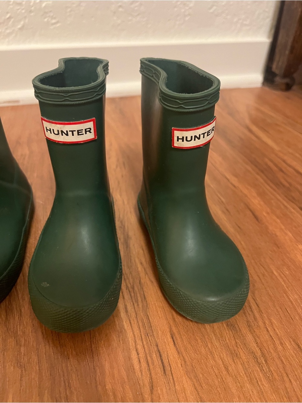 Hunter Kids Dark Green Waterproof Rain Boots